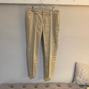 Ralph Lauren Cropped Slim Chinos in Khaki Beige